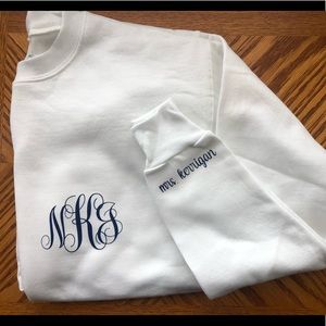 CUSTOM monogram sweatshirt